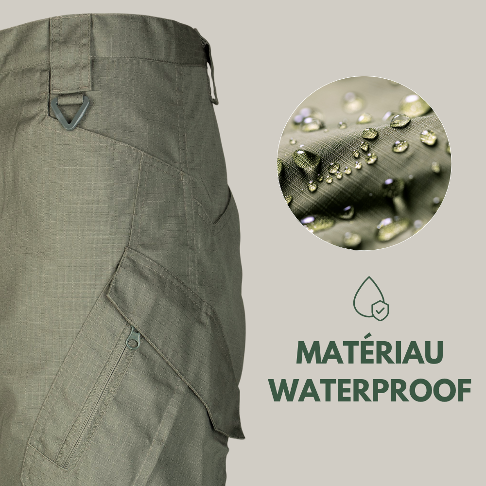 Pantalon tactique Indestructible et Imperméable de survie Homme - Randonnée / Montagne / Nature