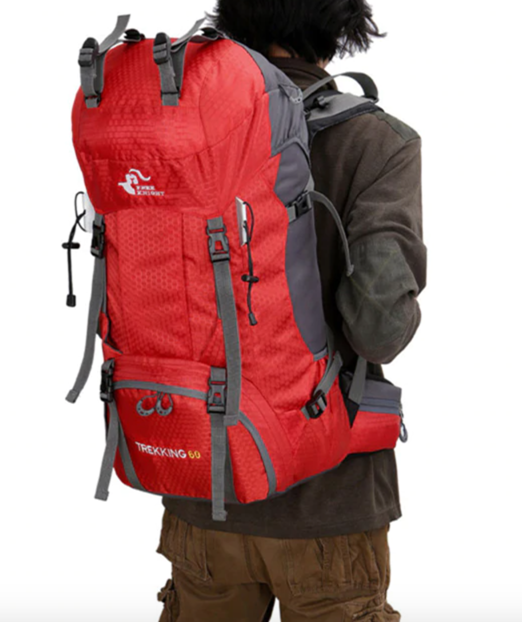 Sac à Dos 60L - Trekking Randonnée Montagne léger résistant et imperméable