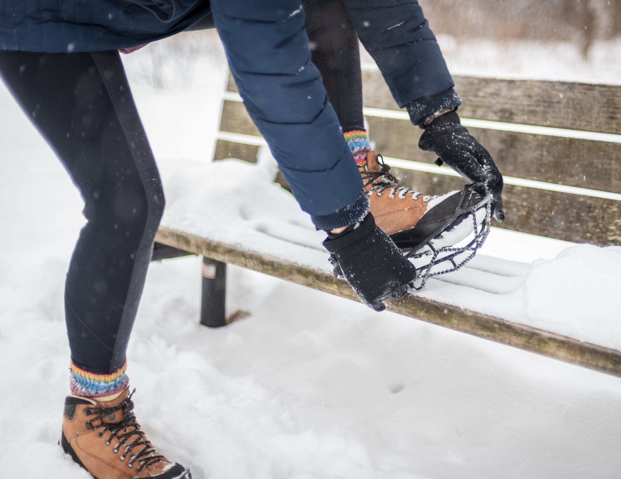 Chaîne anti-verglas pour chaussures pour marcher dans la neige et